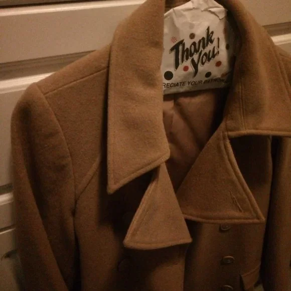 BURBERRY Style Camel Peacoat - Picture 3 of 7